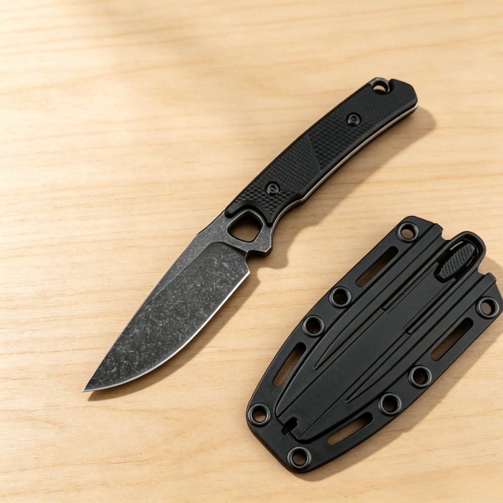 2048 EDC Düz Bıçak, Siyah Nayl - Bushcraft Knife Fixed incelemesi ve fiyatı